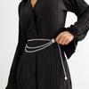 Fashion Multi-Layer Chain Belt  New For Women Gold Silver Color Metal High Waist Body Chain Dress Lady Tassel Belt