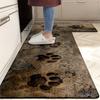 1 шт., напольный коврик с рисунком собачьей лапы, современный кухонный полиэстеровый ковер, нескользящий, цветной, для дома, ванной комнаты, спальни, гостиной, декора