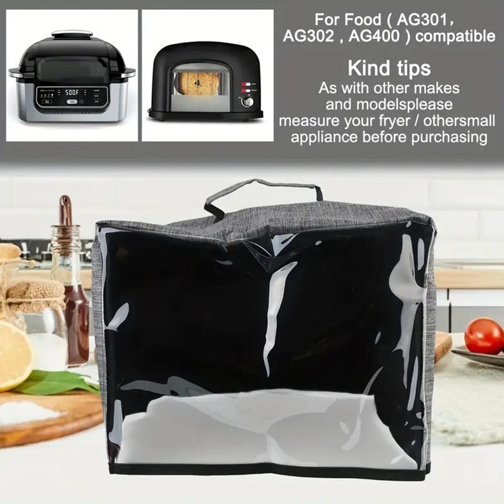 Toaster Dust Cover with Storage Pockets for Small Kitchen Appliance Fitments Washable Toaster Cover Clear Bread Machine Cover