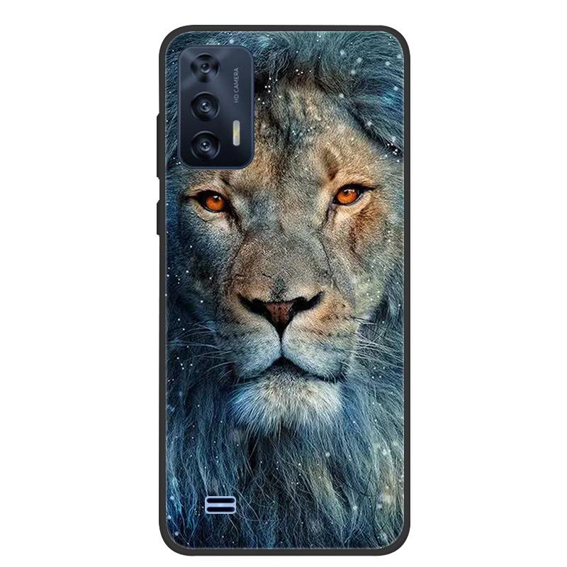For OUKITEL C31 Case Butterfly Painted Soft Black Silicone Bumper Phone Cover for Oukitel C31 C 31 OukitelC31 Case Coque Fundas