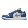 Детские кроссовки Air Jordan 1 Low GS True Blue Cement Cement-Grey White 553560-412