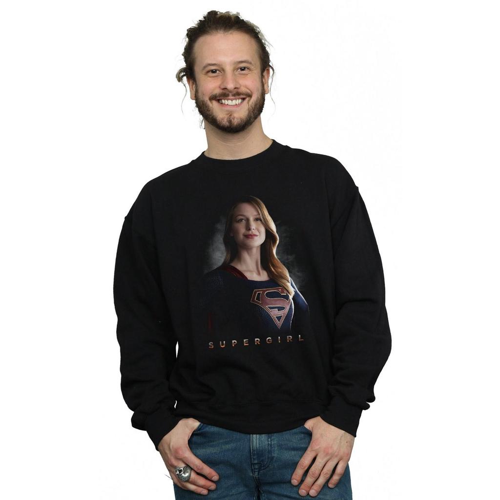 DC Comics Mens Supergirl TV Series Kara Pose Sweatshirt