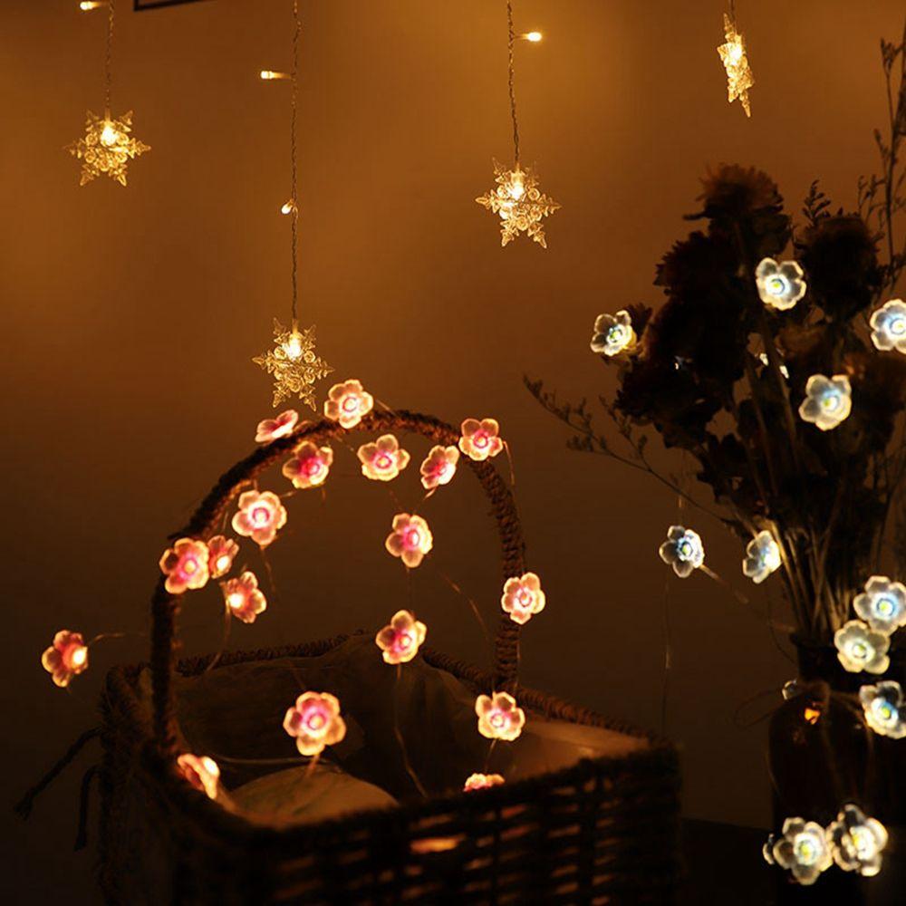Deco Decorative Lights Light Fixture LED String Cherry Lighting Strings Flower String Lights
