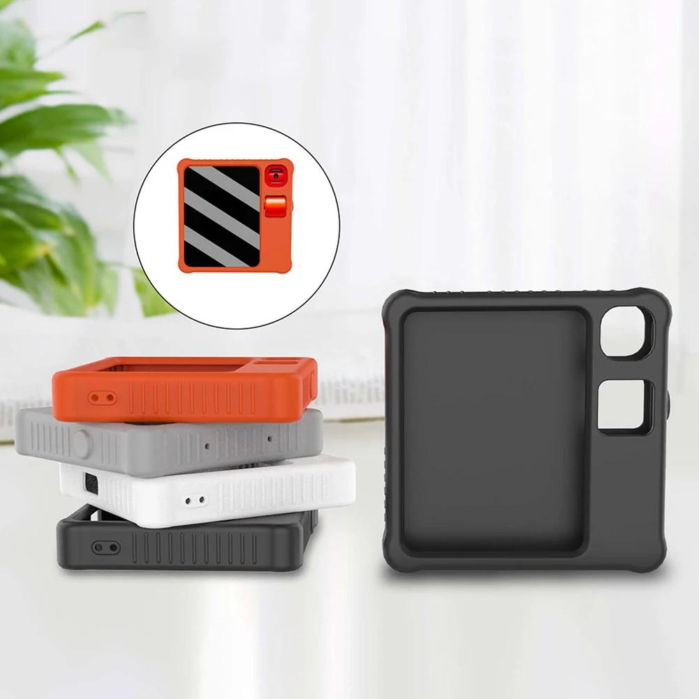 Для Rabbit R1 2 шт. закаленное стекло пленка + силиконовый чехол против падения защитный корпус оболочка против царапин чехол для Rabbit R1 AI PC