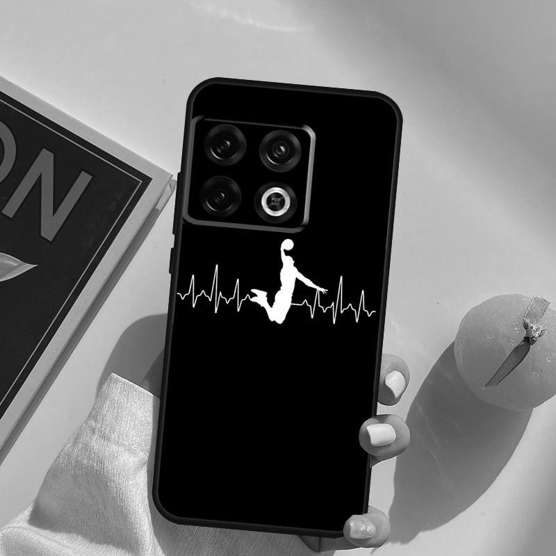 Basketball Heartbeat Case For OnePlus 13R 12R 10R 13T 10T 11 12 13 15 OnePlus Nord 5 CE 2 3 4 Lite N20 N30 Cover
