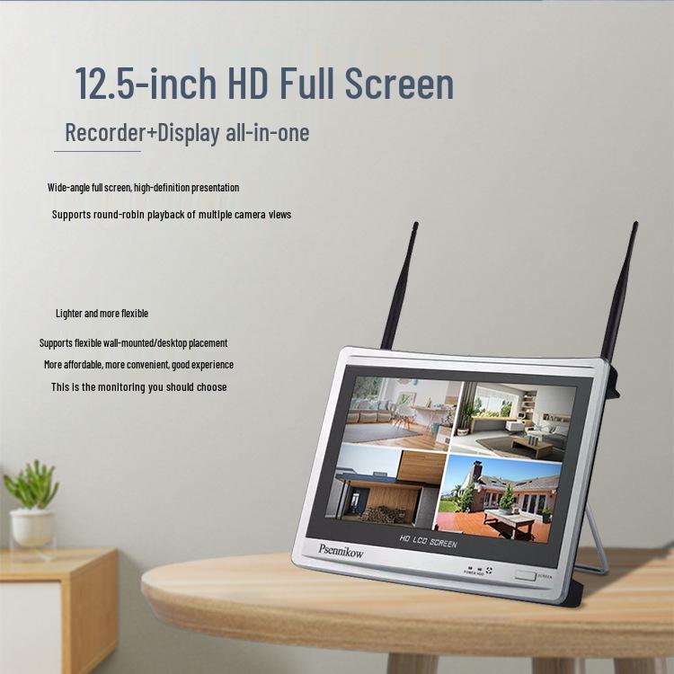 Беспроводной 4/8-канальный комплект для видеонаблюдения с экраном и 3 МП WiFi камерами