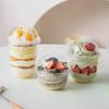 50 шт. прозрачных пластиковых стаканчиков с куполообразными крышками с отверстием, идеально подходят для холодных напитков, десертов, вечеринок и кемпинга