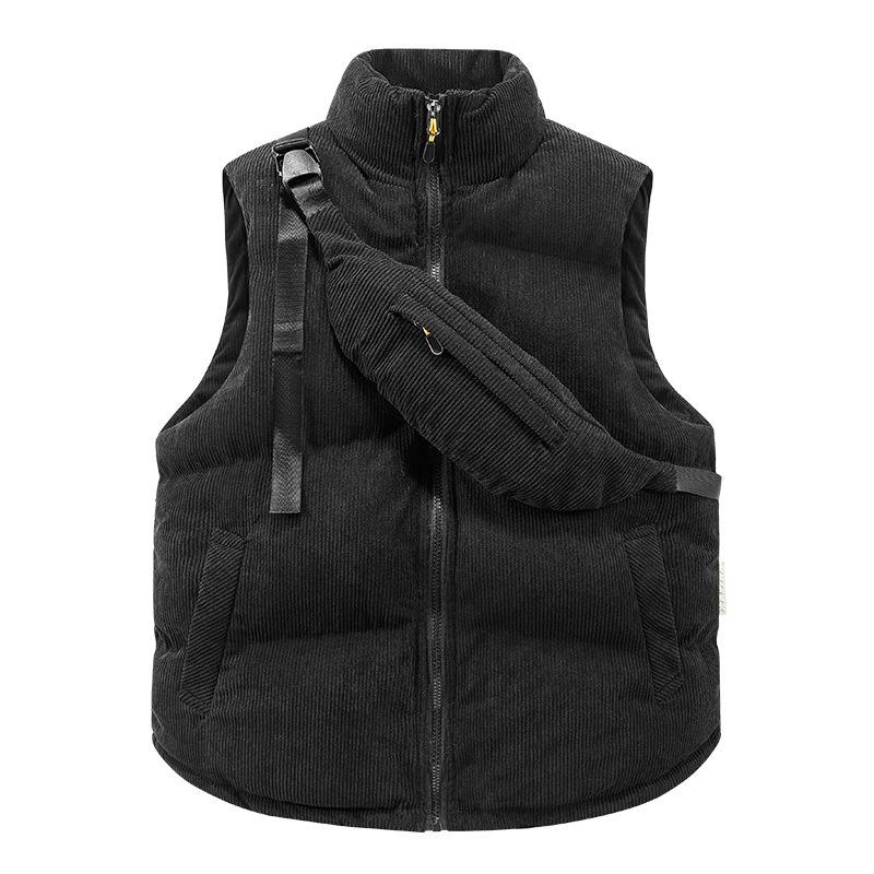 American Trendy Brand Retro Corduroy Vest Men's Autumn and Winter Trend Casual Velvet Cotton Warm Vest Cotton Coat