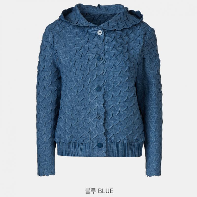 Плиссированная треугольная вышитая куртка с капюшоном Pleats Me Origami Ppjks026022