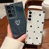 Чехол для телефона с узором из маленьких сердечек для Samsung Galaxy S26 S25 S24 S23 Ultra S22 Plus S24 S21 FE S25 Edge Прозрачный Мягкий ТПУ Чехол