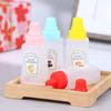 4Pcs/Set Mini Seasoning Sauce Bottle Portable Tomato Ketchup Bottle Salad Dressing Container Pot For Bento Lunch Box