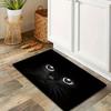 1Pcs Anti Fatigue Kitchen Rugs, Black Cat Print Waterproof Non-Slip Thick Cushioned Kitchen Mat Heavy Duty Comfort Standing Mat for Kitchen