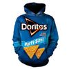 Весна Осень Дети Doritos Snack Hoodie Мужчины Веселый Графический Пуловер Взрослые Повседневная Одежда С Капюшоном Мальчики Девочки Модное Верхнее Пальто