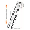 Aluminum Alloy Electric Invisible Loft Ladder Ceiling Mount Folding Attic Stairs Space Saving for Home Garage Roof Basement