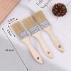 3Pcs Paint Brush Wooden Handle Bbq Brush Soft Hair Painting Brushes For Wall And Furniture Paint Tool Set