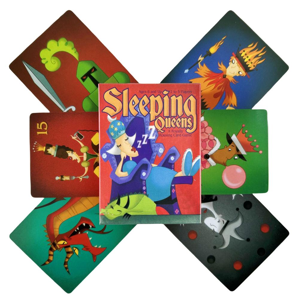 Полная английская настольная игра "Спящие королевы", карточная игра, семейный подарок, игра-стратегия "Разбуди королеву", веселая детская игра, карточная игра