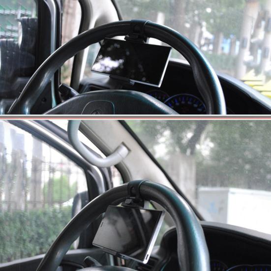 Универсальный автомобильный держатель для мобильного телефона, клипса на руль, подставка-кредл для GPS