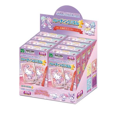 Epoch Пазл размером с торговую карточку 58-203 Персонажи Sanrio Торговый пазл, 243563 детали (6x8.6см), Коробка из 8 штук, включает образцы наклеек и прозрачные