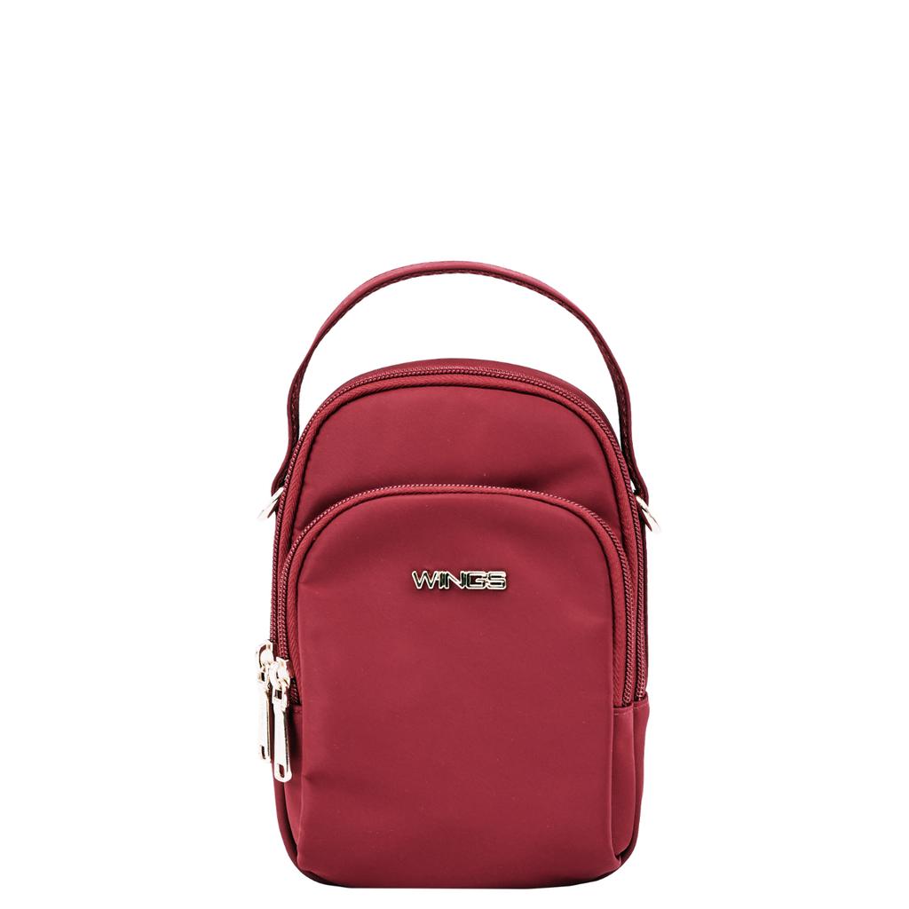 Rosella Small Crossbody Bag Dark Red