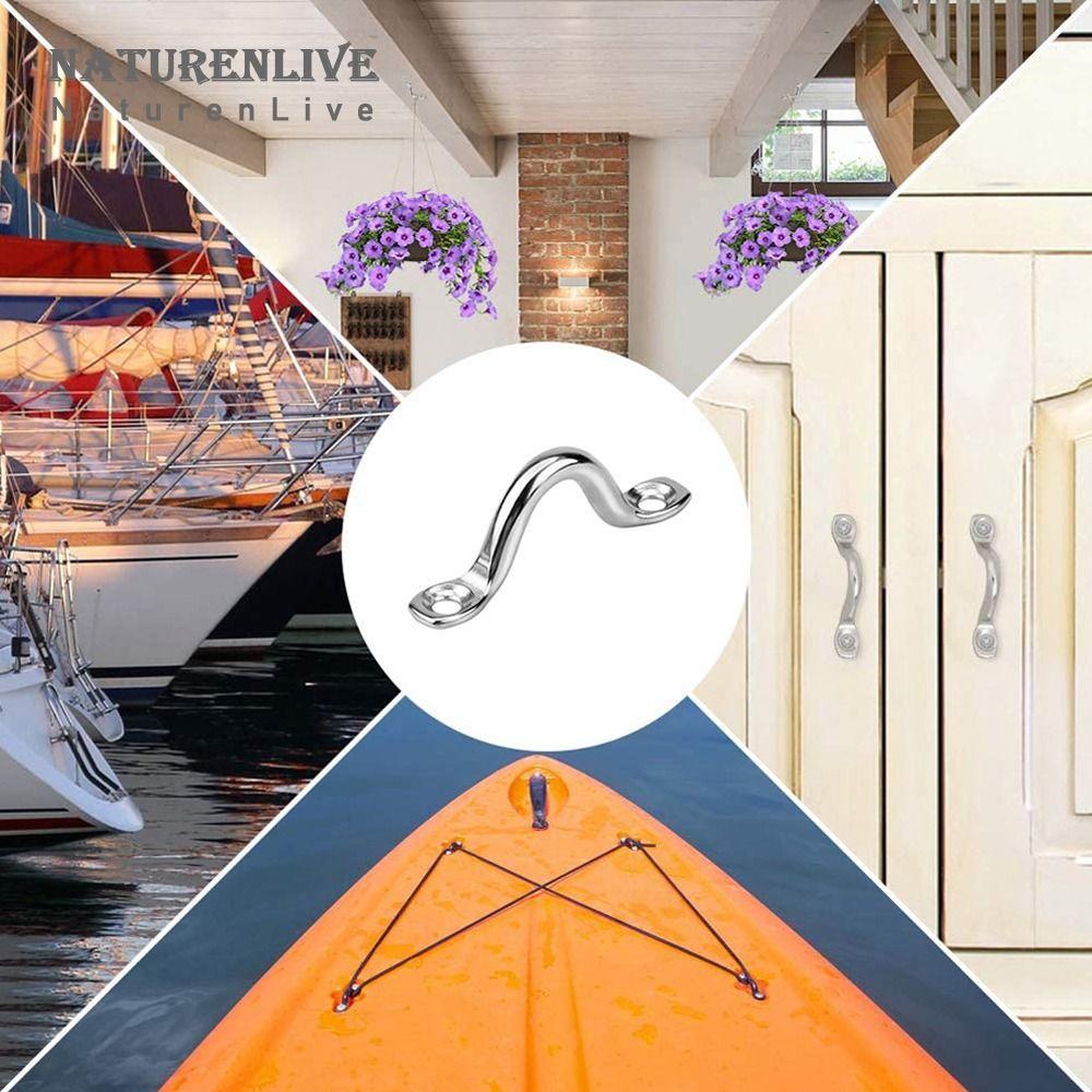 Saddle Ceiling Hook Pad Eye Plate Boat Handle Canopy Fender Hook Boat Marine Tie Down Door Handle