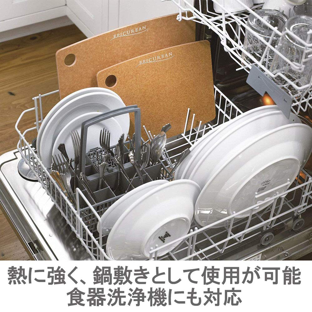 Разделочная доска из дерева Epicurean LL Natural, пригодна для мытья в посудомоечной машине, японский подлинный продукт для кемпинга на открытом воздухе 001-181301