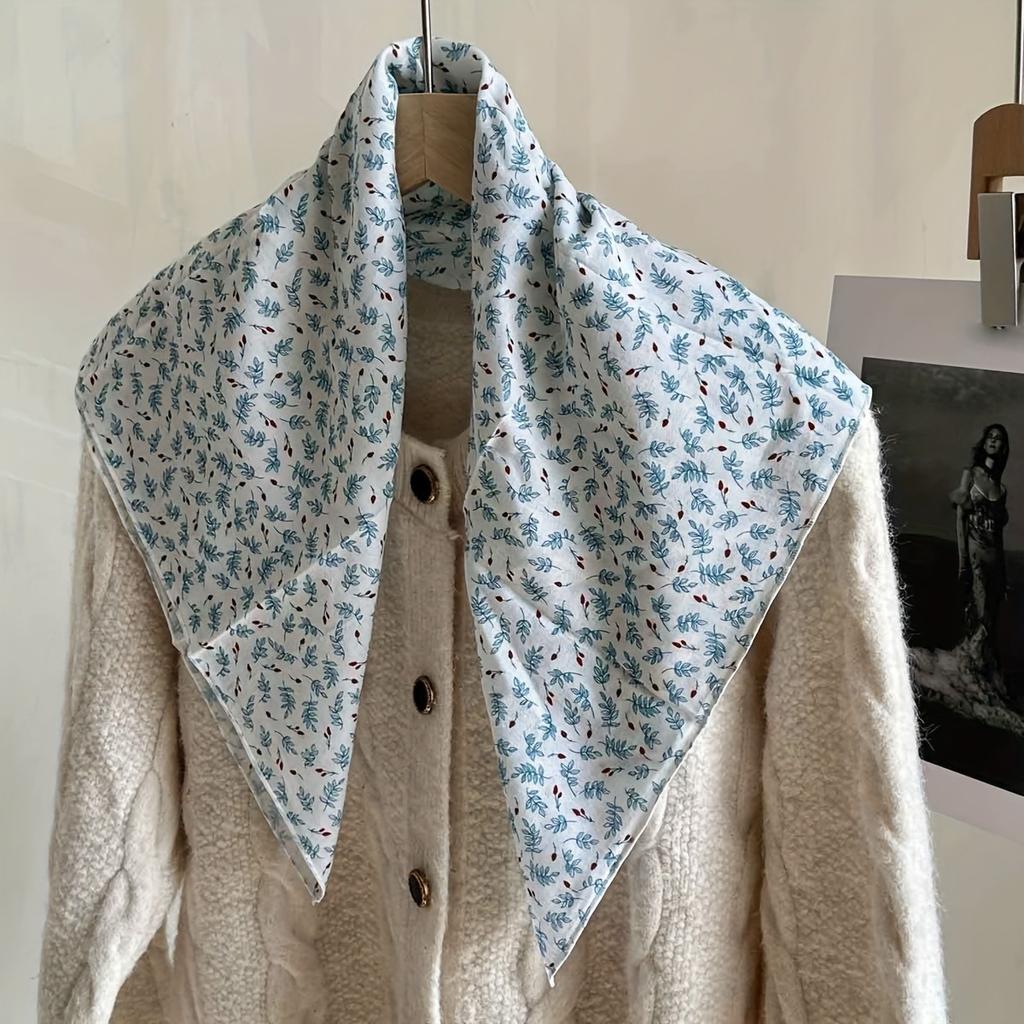 Весна/Лето Новый Женский Маленький Шарф Богемный Квадратный Шарф Головной Платок Европейский и Американский Универсальный Шарф с Цветочным Принтом