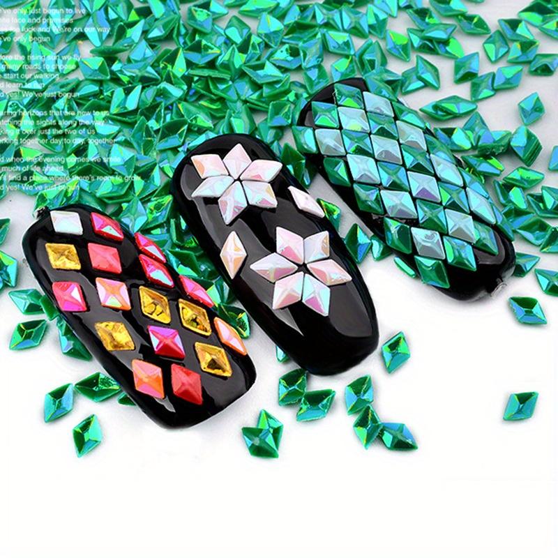 12 цветов/комплект, украшение для ногтей, ромбовидные блестки, стереолазерные разноцветные блестки