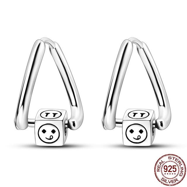 Серьги для женщин, серебро 925 пробы, серьги-кольца, стерлинговое серебро 925 пробы, оригинальный сертифицированный женский трендовый подарок