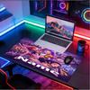 Custom Name Personalized Kpop Demon Hunter Pattern Mousepad, Laptop PC Desk Mat, Decorative Desk Mat for Home Keyboard Pad Gift