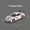 1/32 Porsche 911 GT3 RSR Sports Car Toy Alloy Diecast Scale Model Simulation Racing Pull Back Wheel Suspension Collection Toys for Boys