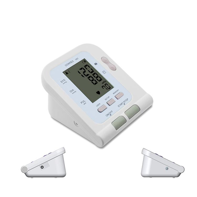 Fully Automatic Electronic Blood Pressure Monitor Sphygmomanometer with 2.8" Segment LCD Display and 1 Year Warranty