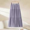 2025 Women's Summer Chiffon A-Line Midi Skirt - Slimming, Popular Style
