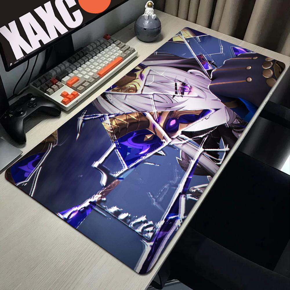 Galbrena cool girl Large Wuthering Waves Mouse Pad XXL Gamer PC Keyboard deskmat NonSlip Rubber Laptop overlock Mousepad