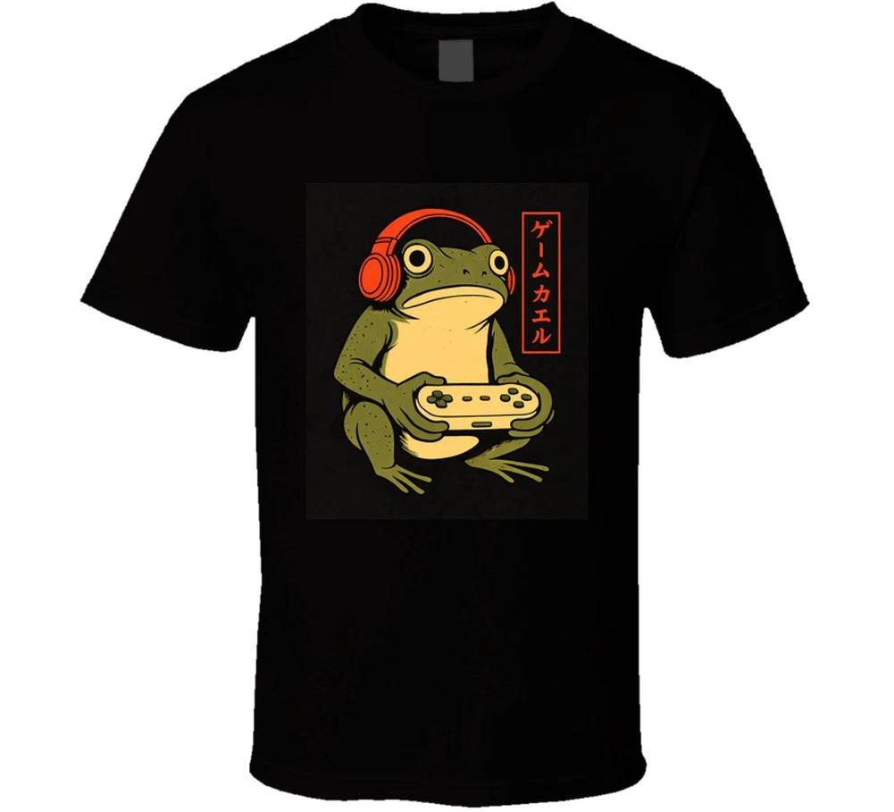 Gaming Frog Gamer Funny Gaming Gift T Shirt Mens Kids Womens Boys girls children