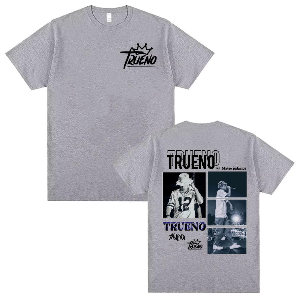 Trueno Mateo Palacios Album 2026 Tour T Shirts Mens Clothing Summer Streetwear Tshirts Unisex Hip Hop Fashion Casual T Shirt