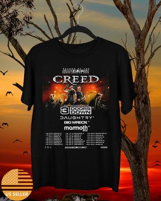Футболка Creed Band 2025 Summer of 99 Североамериканский тур Полный размер S-5XL Унисекс