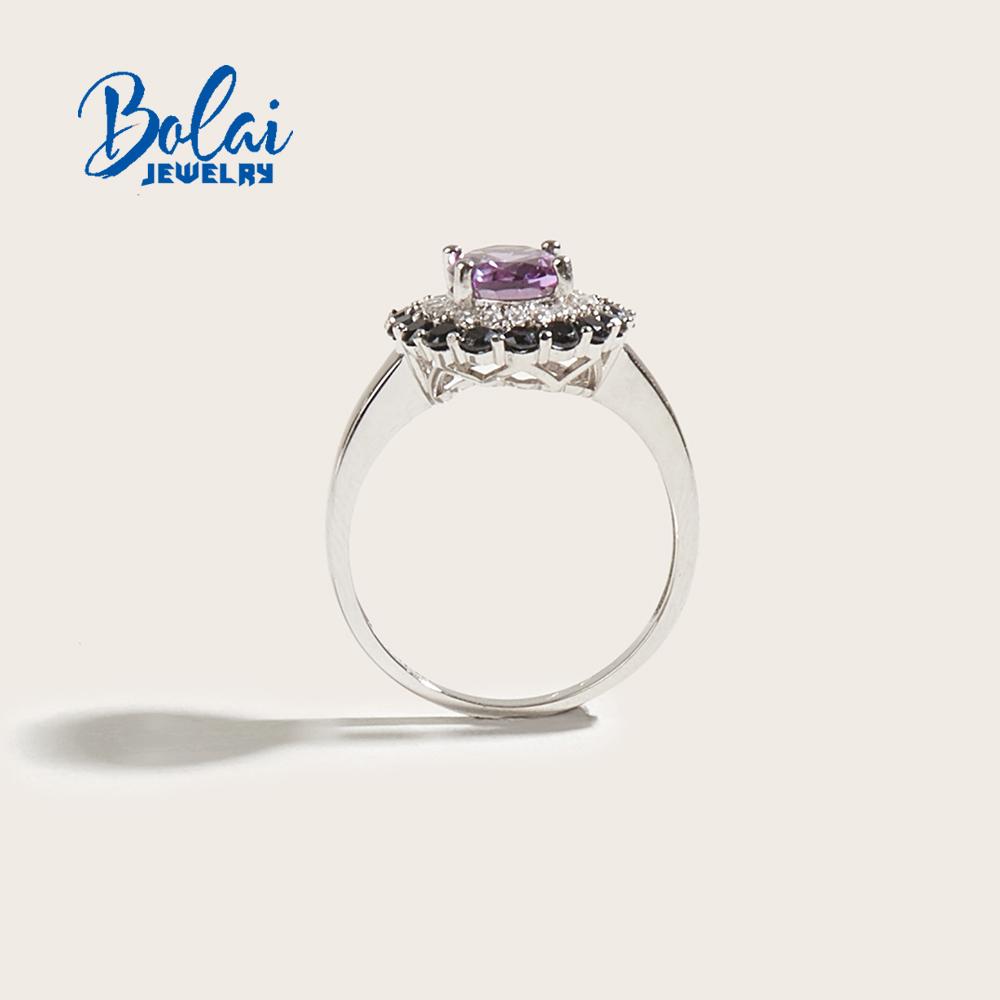 925 Sterling Silver Chic Ring with Created Alexander Color Change Stone Fine Jewelry for Women Wife Mom Nice Birthday Gift