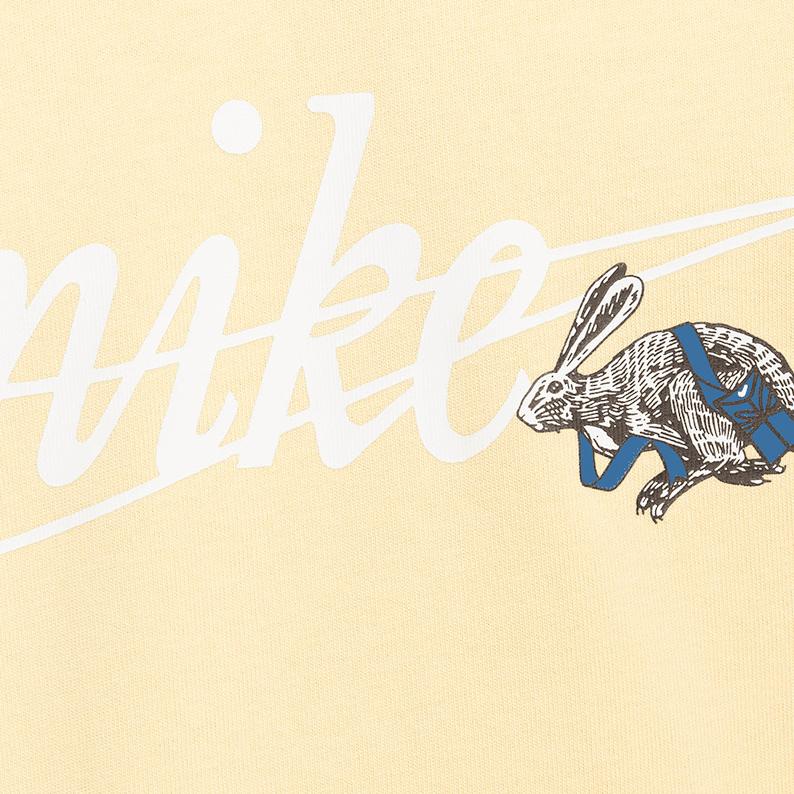 Nike Свитшот с круглым вырезом и длинными рукавами и принтом букв, унисекс, желтый FD0960-753