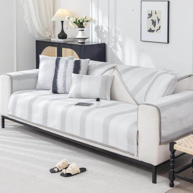 Summer Ice Silk Sofa Cushion  New Mat Non-Slip Ice Cushion Summer Leather Sofa Cover Cover Cloth Towel