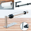 Держатель для рулона бумаги из нержавеющей стали, органайзер, настенное крепление, полка для хранения пищевой пленки, держатель для туалетной бумаги в ванной комнате