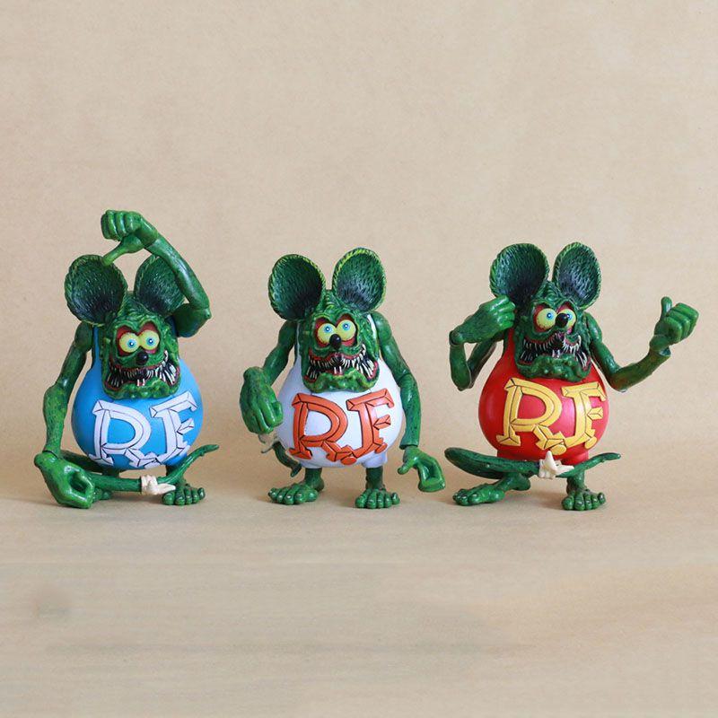 Очаровательная ПВХ фигурка Rat Fink, модель. Идеально подходит для детских подарков и декора