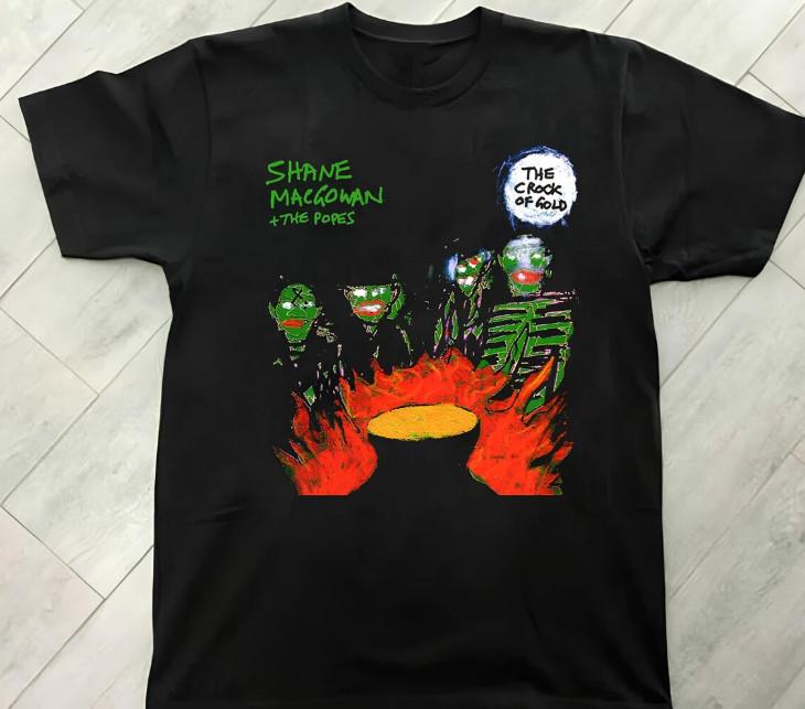 Shane MacGowan And The Popes The Crock Of Gold Short Sleeve black T-Shirt Size S