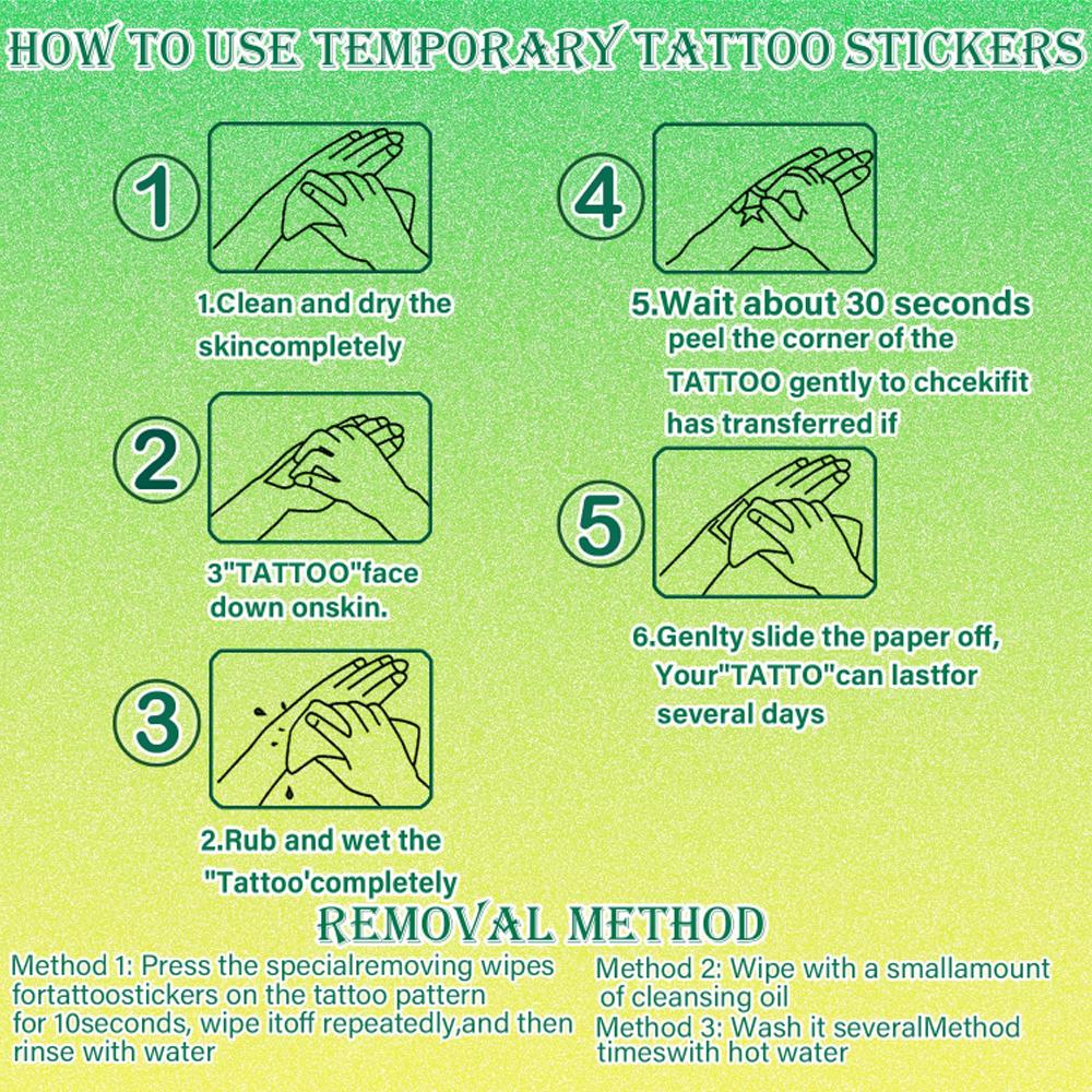 28pcs Temporary Tattoo Waterproof Long-lasting Body Stickers Battle Axe Tattoo Hot Air Balloon Illustration For Men Shoulders