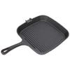Grill Pan Nonstick Design Heat Resistant Handle Fast Heat Conduction Iron Stripe Frying Steak