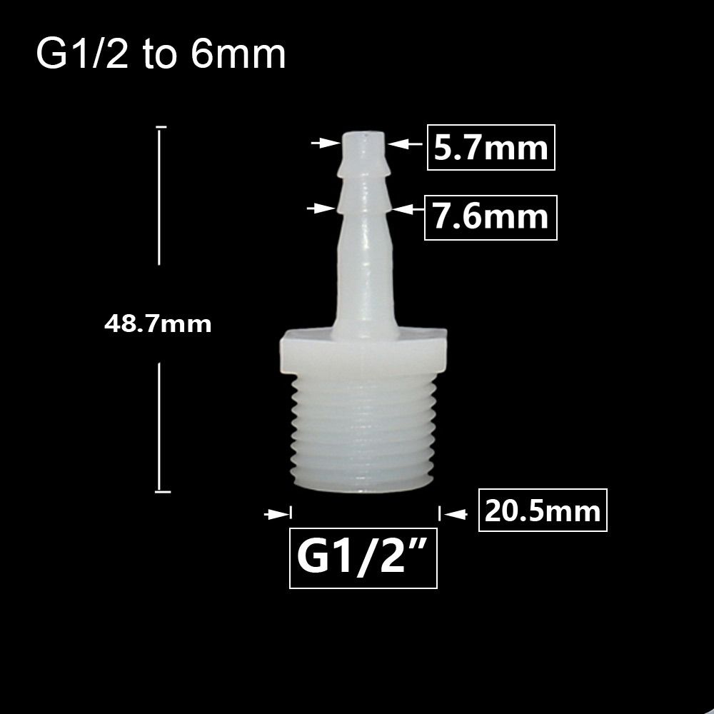1/10 шт. фитинги для труб, разъем для шланга, система капельного орошения, резьба 1/2 дюйма, муфта для зазубренной трубы