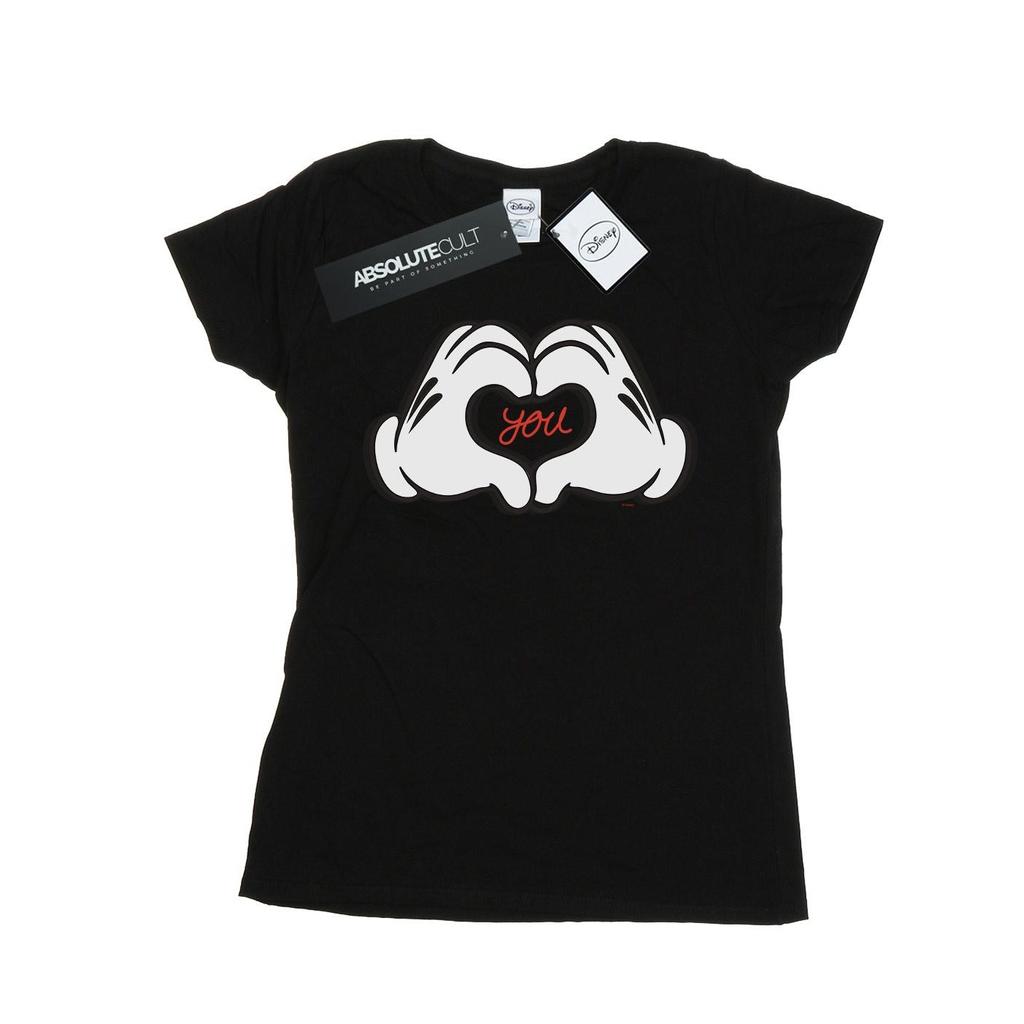 Disney Womens/Ladies Mickey Mouse Loves You Cotton T-Shirt