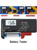 Digital Battery Tester Universal Digital Battery Checker LCD Display AA AAA C D 9V 1.5V 3.7V Household Button Battery Detector