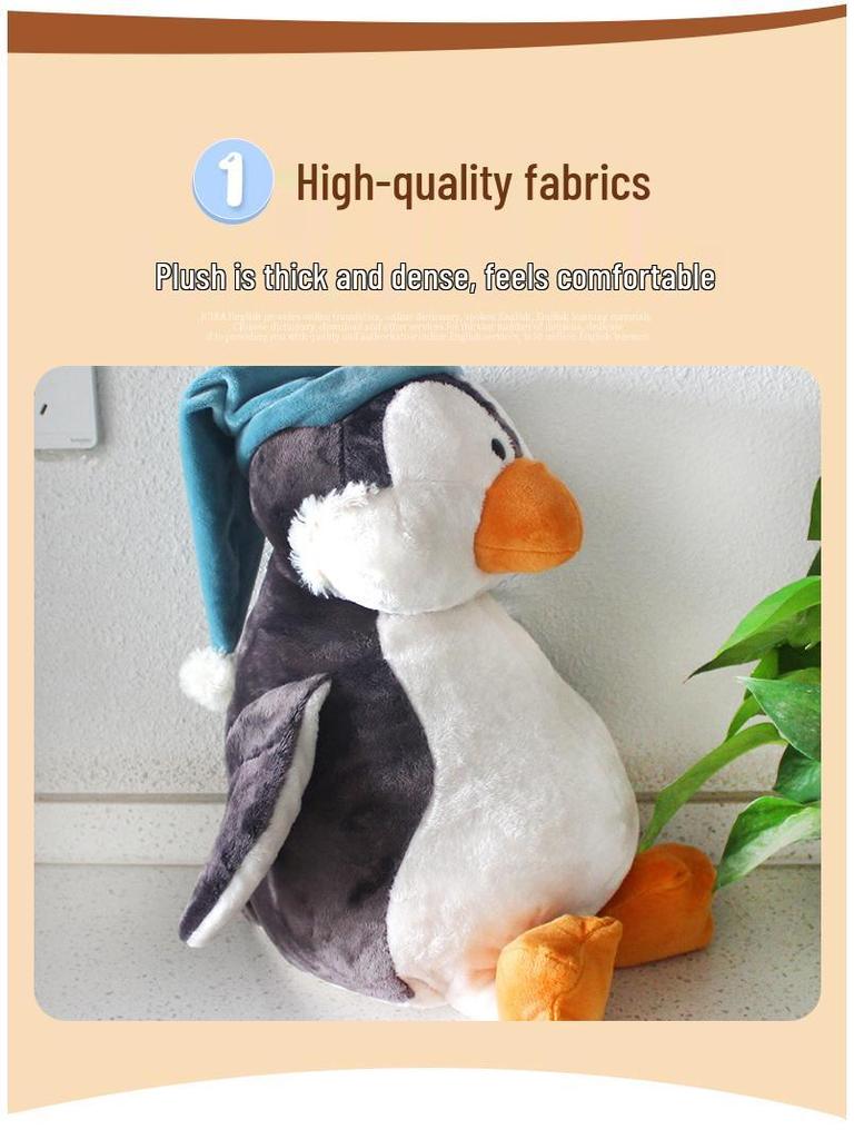 Очаровательная плюшевая кукла Спящий пингвин – Мягкий, милый подарок для девочек
