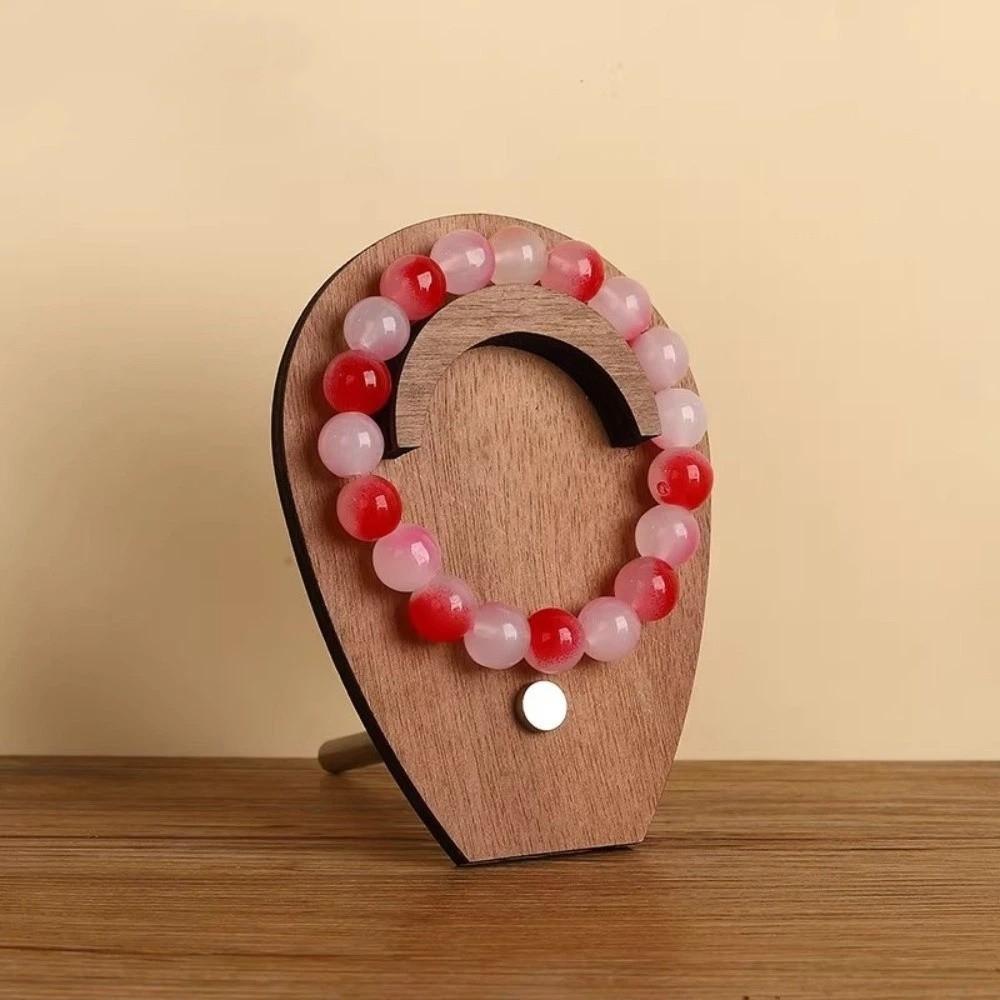 Firm Bracelet Display Rack Wood Necklace Display Stand Classic Ornaments Storage Case Jewelry