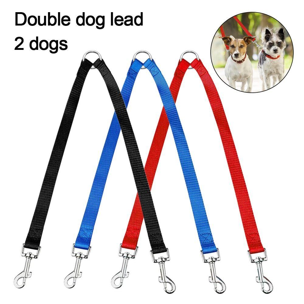 Прочная нейлоновая двухсторонняя шлейка двойной поводок для питомца поводок для двух собак поводок для прогулки